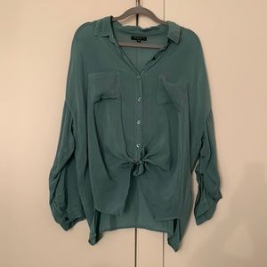 NWOT Maven West seafoam blouse